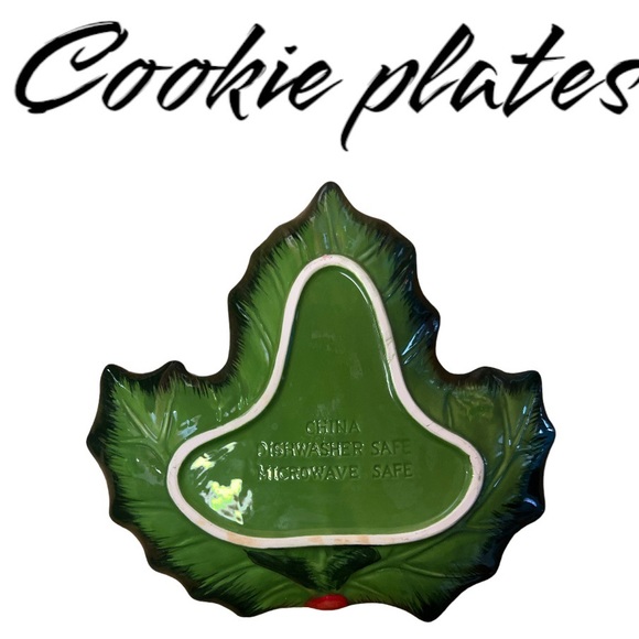 Holiday Cookie Plates - set of 4 - Picture 3 of 3